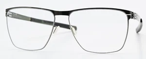 IC! BERLIN Brille Conrad O. Gun Metal Seidenmatt Viereck Leicht Flexibel Germany - Bild 1 von 6