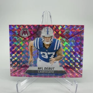 2024 Panini Mosaic - NFL Debut Pink Camo Prizm #290 Laiatu Latu (RC) Colts - Picture 1 of 2