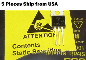 5 Pieces TIP31C TIP31 NPN TRANSISTOR 3A 100V TO-220 US Seller - Picture 1 of 3