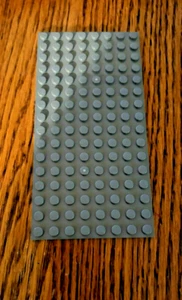 LEGO-PN 92438- Baseplate 8x16 - Dark Gray - New - Picture 1 of 1