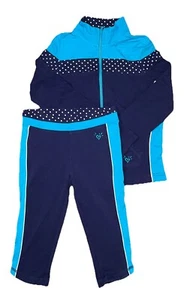 Justice Girls' Blue Jogger Track Yoga Set Pants Jacket Active Wear- Size 7 - EUC - Picture 1 of 9