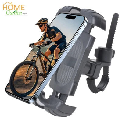 Bicycle Handlebar Phone Holder Motorcycle Mount Bike Scooter Clamp for iPhone 16 - Image 1 of 4