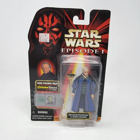 Star Wars Episode 1 Senator Palpatine with Senate Cam Droid 1998 Action Figure Cover