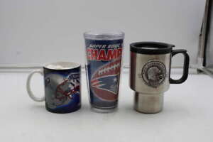 Super Bowl XXXVI Mug/Shot/Beer Glass Lot (10) Patriots Tom Brady U2 ZJ6424