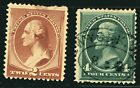 SC# 210-11 - 1883 2¢ - Washington & - 4¢ - Jackson Używany