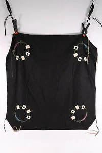 Vintage Embroidered Tablecloth Playing Cards Clubs Hearts Spades Diamonds w/ Tie - Picture 1 of 11