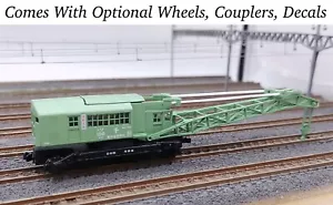 N Scale JNR Class So-100 Accident Recovery/Rescue Heavy Duty Crane Car Kit - Picture 1 of 12