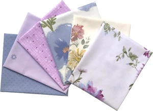 Misscrafts 6Pcs Cotton Craft Fabric Bundle Squares Fat Quarters Quilting Fabric - Picture 1 of 12
