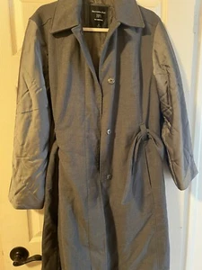 used ABERCROMBIE & FITCH x NICOLE BENEFIELD Quilted Bomber Trench Coat S - Picture 1 of 4