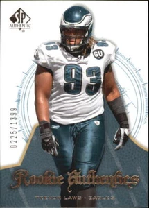 A9670- 2008 SP Authentic #156 Trevor Laws RC /1399 *MUSTER - Bild 1 von 2