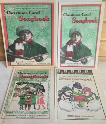 Vintage and Modern Lot of 4 Maine Published Christmas Carol Song Pamphlets - Image 1 of 2