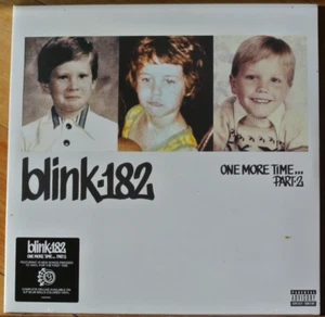 BLINK-182 One More Time Part2 2-LP Set Gate-fold Deluxe Blue Vinyl Sealed - Picture 1 of 3
