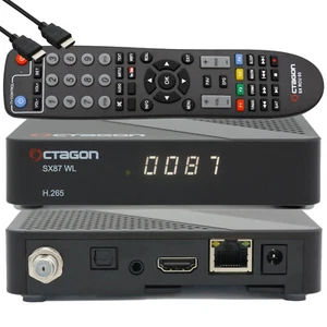 OCTAGON SX87 WL HD S2+IP IPTV Receiver, German + TiVu Sat List, 150Mbit WLAN - Picture 1 of 11