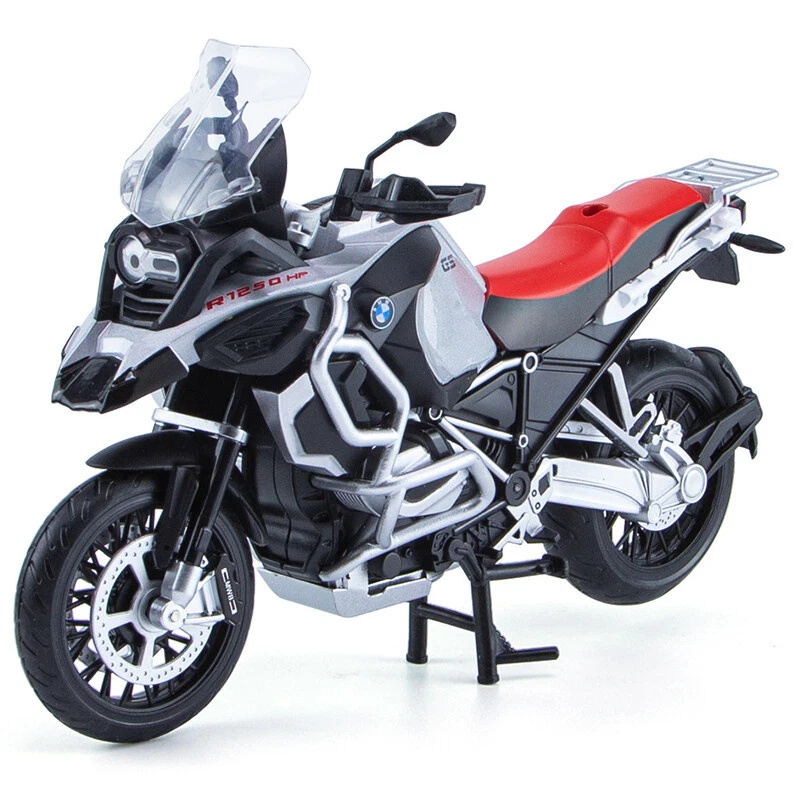 1/12 BMW R1250 GS Modelo de motocicleta Diecast Vehículo de juguete Niños Juguetes Niños Astilla Foto 1 de 4
