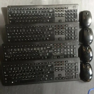 Lot of 4 Dell Wireless Keyboard KM632 and 4 Mouse M787C Combo *NO Receiver* - Picture 1 of 3