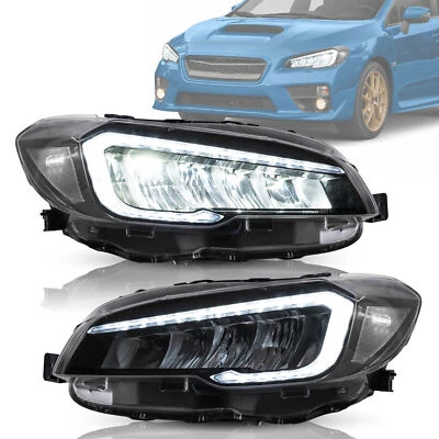 2X LED Headlights Clear Reflector Indicators DRL For 2015-2020 2021 Subaru WRX - image 1 of 4