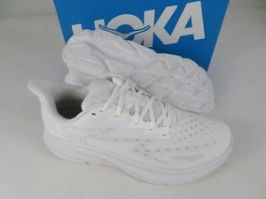 Hoka One One Clifton 9 Mens 10.5 D Shoes White Running Sneaker Gym 1127895 WWH - Picture 1 of 11