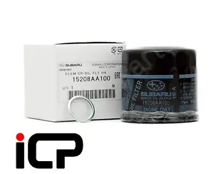 Genuine Original BLACK Oil Filter fits Subaru Impreza Legacy Forester 15208AA100 - Picture 1 of 2