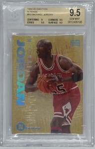 MICHAEL JORDAN 1994-95 Skybox Emotion N-Tense #N3 Gold Refractor BGS 9.5