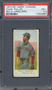 1910 E91-C American Caramel Deacon Phillippe PSA 5.5 Pittsburgh Pirates