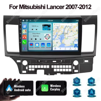 Carplay For Mitsubishi Lancer 2007-2012 10.1'' Android Auto Car Stereo Radio FM - Image 1 of 4
