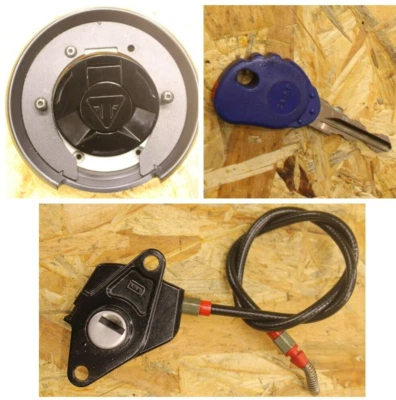 Triumph Street Triple 765 RS S R 2017 2018 2019 tapa del tanque de gasolina llave de bloqueo del asiento Foto 1 de 4