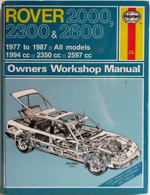 Haynes Rover 2000,2300 & 2600/1977 - 1987 / Tutti Modelli Owners Manuale - Immagine 1 di 4