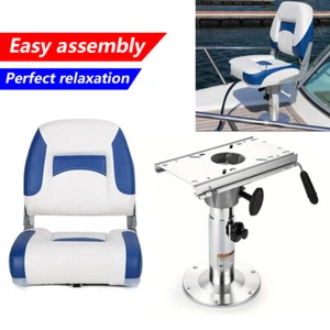 Juego de asientos de barco plegables de lujo con respaldo bajo acolchado de esponja/bisagras de aluminio respaldo bajo - Imagen 1 de 13