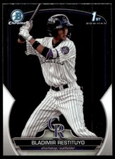 2023 1st Bowman Chrome BCP234 Bladimir Restituyo Rockies Baseball Card