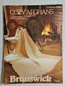 COZY AFGHANS To Crochet & Knit 4 Easy To Make Styles Pattern Vol 843 - Picture 1 of 8