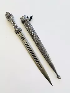Handgefertigtes Kaukasisches Schwert, Dolch, Kindjal, Geburtstagsgeschenk für Ihn, Qama, Hema - Bild 1 von 7