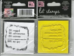 See D's Lil' Stamps Unmounted Scrapbooking Card Making 100% My Guy - Picture 1 of 1