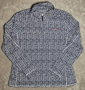 Vineyard Vines Printed Performance 1/4 Zip Shep Shirt Size L Deep Bay Neu mit Etikett - Bild 1 von 12