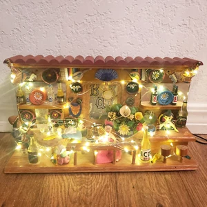 Vintage Handmade Mexican 17" X 12" X 6" Light-Up Cantina Bar - Picture 1 of 19