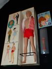 Vintage Barbie Doll Ken w/ Outfit Flocked Hair #750 Box Stand (BA251)