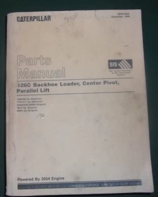 CAT CATERPILLAR 426C BACKHOE LOADER PARTS MANUAL 1MR00956-UP 1YR01517-UP - Image 1 of 4