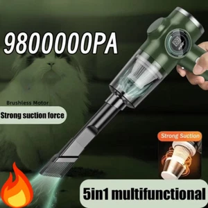 Wireless Automobile Handheld Vacuum Cleaner Wet Dry Dual-Use High Power Electric - Picture 1 of 27