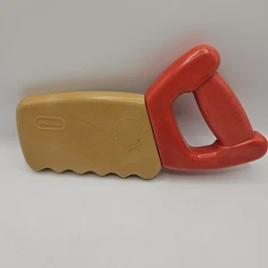 "Sierra de mano vintage años 90 little tikes banco de trabajo caja de herramientas sonajero 8,5"" mango rojo" - Imagen 1 de 16