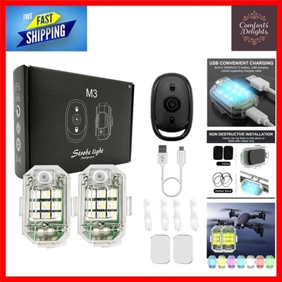High Brightness LED Strobe Lights with Remote - Ideal for Motorcycle & Drone - Image 1 of 4