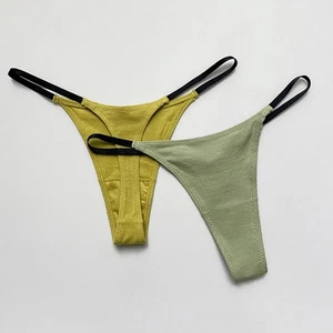 Simplistic Design Damen Baumwoll Tanga bequeme Passform für alle Jahreszeiten - Bild 1 von 28