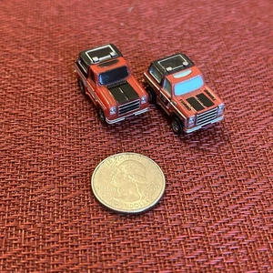 Micro Machines Loose Lot LineUp REPAINT PAIR Chevy Blazer RED LGTI galoob 25gg - Picture 1 of 4