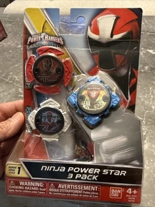 Mighty Morphin Power Rangers Ninja Steel Bandai Star paquete de 2 con almuerzo 43752 - Imagen 1 de 2