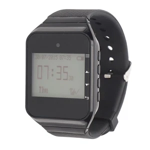 Watch Pager 20 Call Buttons Lcd Display Rechargeable Wireless Watch Callin IDM - Zdjęcie 1 z 12