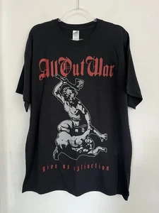 All Out War Shirt XL Hardcore Hc Hxc Band Metal Metalcore Merauder Earth Crisis - Picture 1 of 6