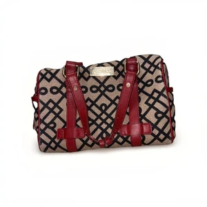 Bolso de Mano Spartina 449 Estilo Mini Lona con Asa Superior con Borde Rojo y Dorado - Imagen 1 de 8