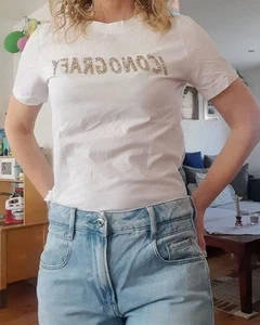 T-Shirt Größe XS H&M Mit Schriftzug - Bild 1 von 11