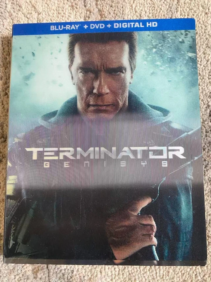 Terminator: Genisys (2015) Blu-ray + DVD + Digital HD Slipcover Edition – Arnold Foto 1 de 3