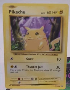 Pikachu Lv.12 60HP 2016 Collectible Trading Card No. 35/108 - Picture 1 of 3