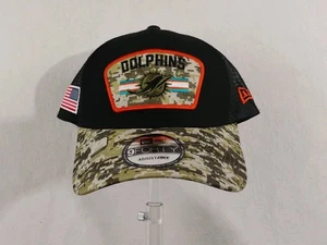 New Era 9forty Adjustable NFL Miami Dolphins Salute To Service Cap One Size - Picture 1 of 11