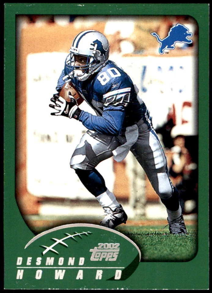 Desmond Howard 2002 Topps #44 Detroit Lions NFL READ FREE SHIPPING AutographDen - Image 1 of 2